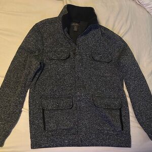 Men's Gray Sweater Jacket